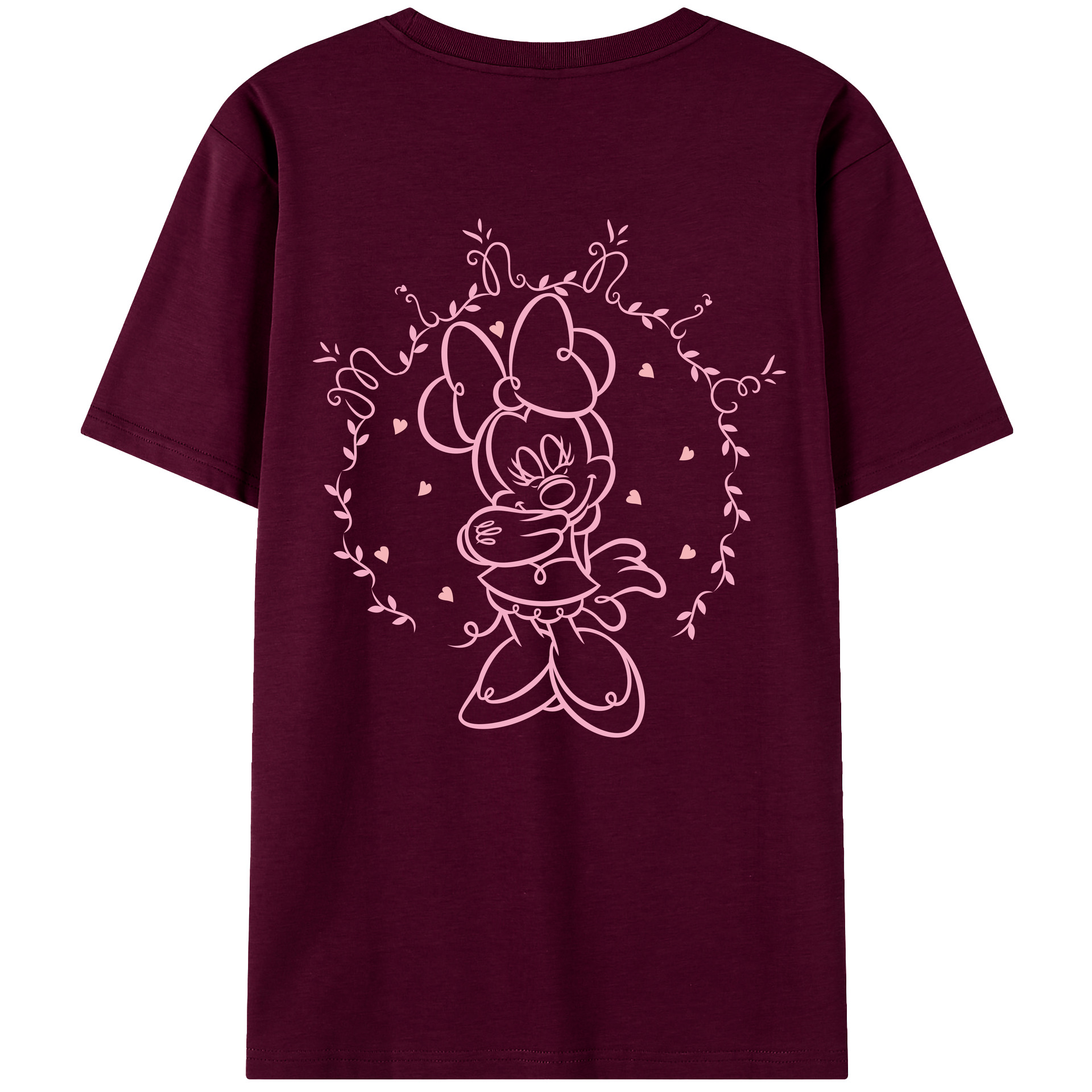 （画像用） ミッキーマウス Mickey Mouse レディース半袖Tシャツ(バックプリント)